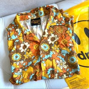 Brand new one of a kind drew house oversized flower shirt